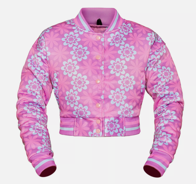 Cropped Jacket Varsity Letterman Crop Jackets for Women Wool Body Leather Sleeve